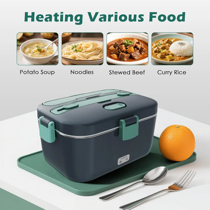 Electric Lunch Box Food Heater 3-In-1 Portable Food Warmer Lunch Box for Car & Home